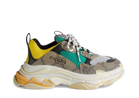 Gucci x Balenciaga The Hacker Project Triple S Beige .